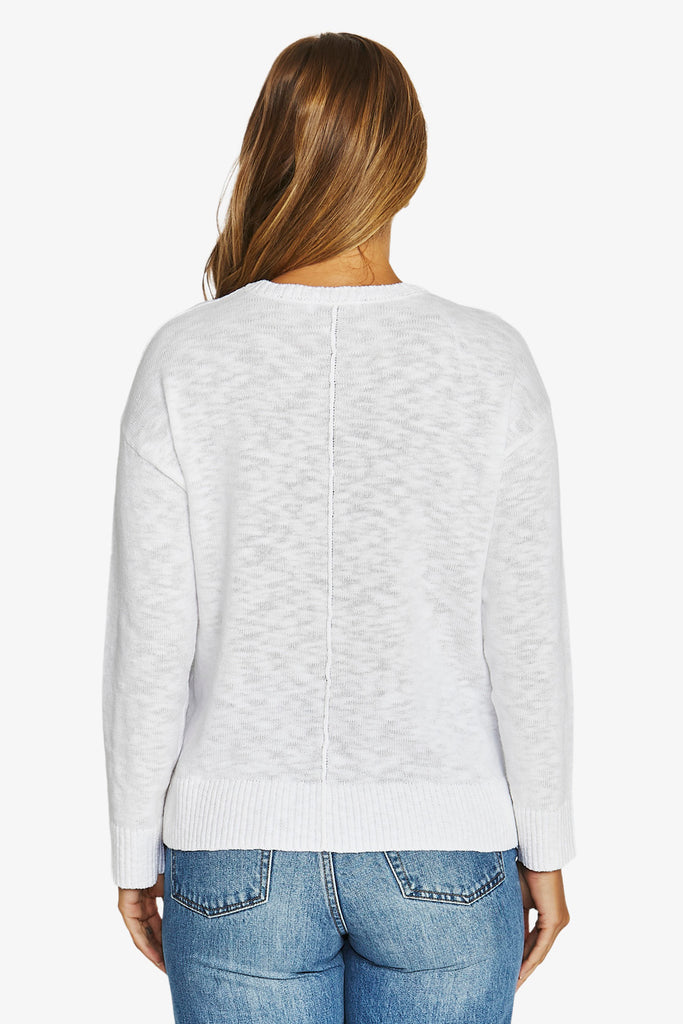 JUMP - NECK SLUB PULLOVER