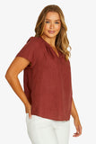 JUMP - SHIRRED NECK TOP
