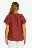 JUMP - SHIRRED NECK TOP