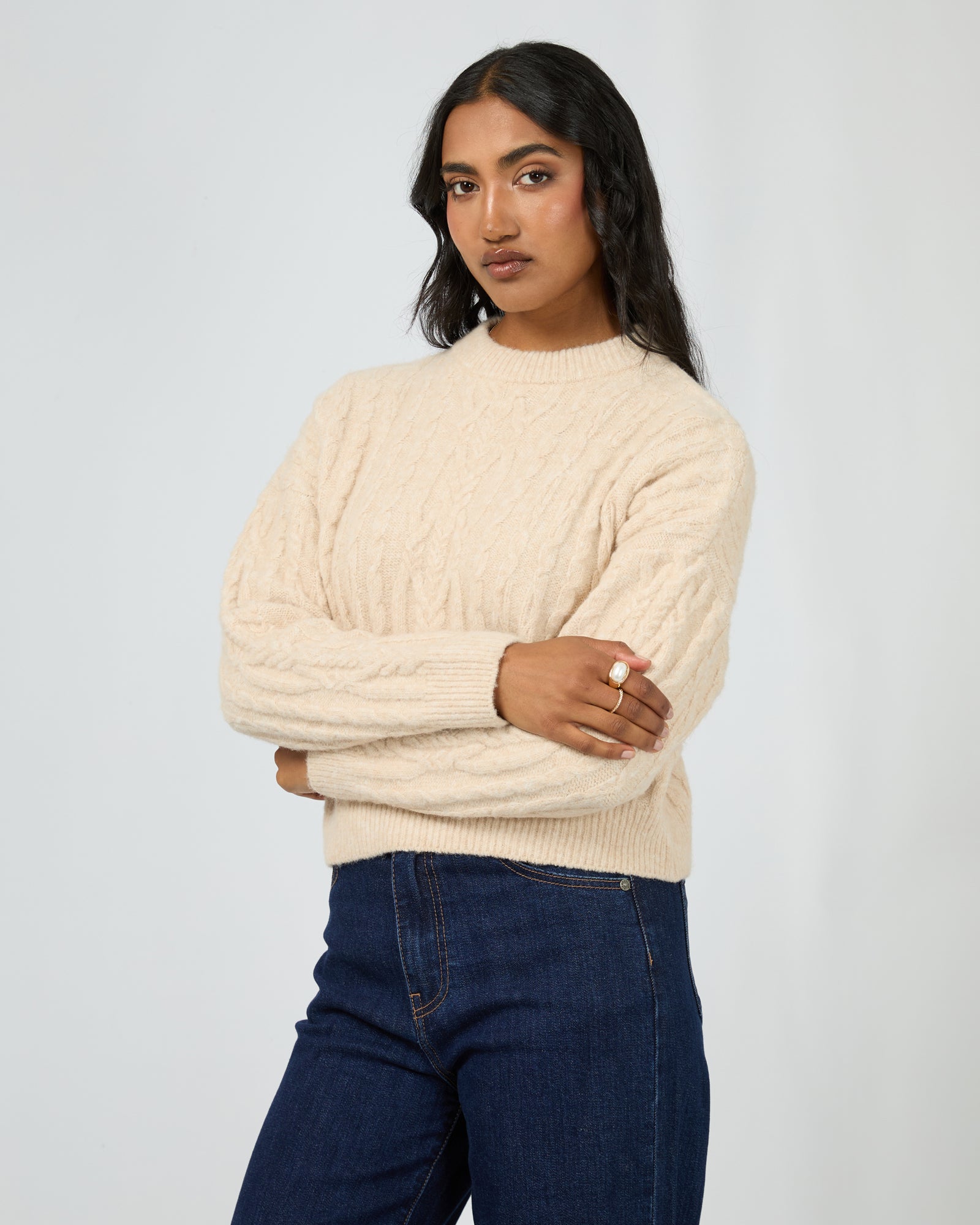 ALL ABOUT EVE - MARGAUX CABLE KNIT
