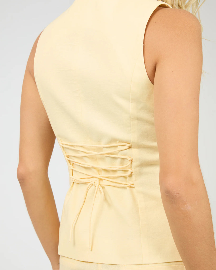 ALL ABOUT EVE - ALESSA LINEN VEST