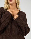ALL ABOUT EVE - HALI V-NECK KNIT