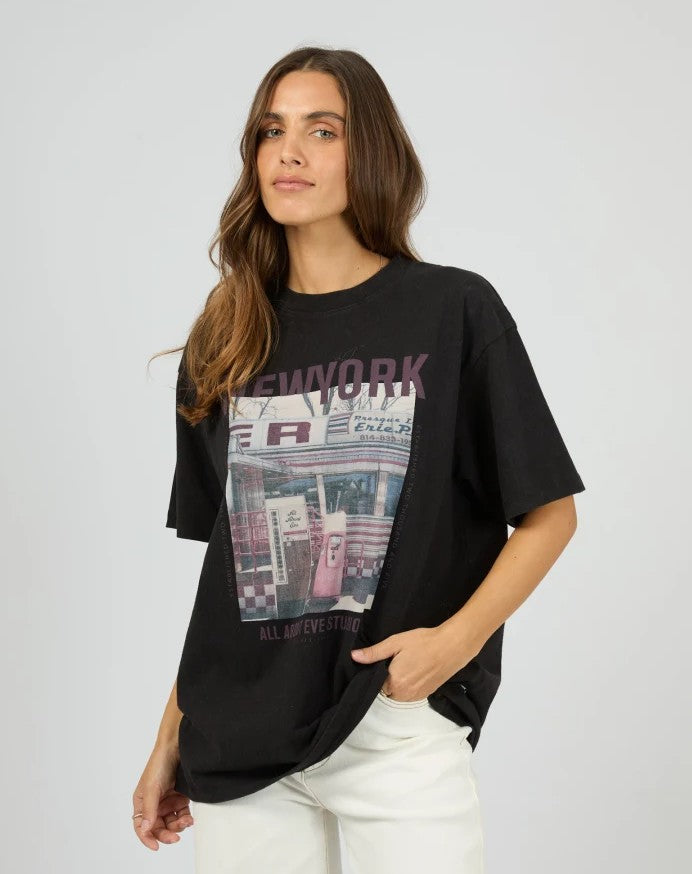 ALL ABOUT EVE - NEW YORK DINER RELAXED TEE