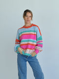 WORTHIER - ASHLYN RAINBOW STRIPE KNIT
