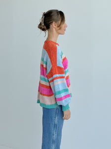 WORTHIER - ASHLYN RAINBOW STRIPE KNIT