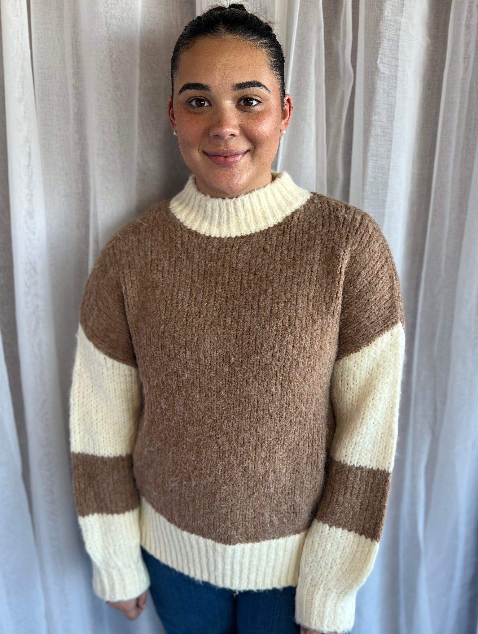 EBBY & I - NINA TWO TONES SWEATER