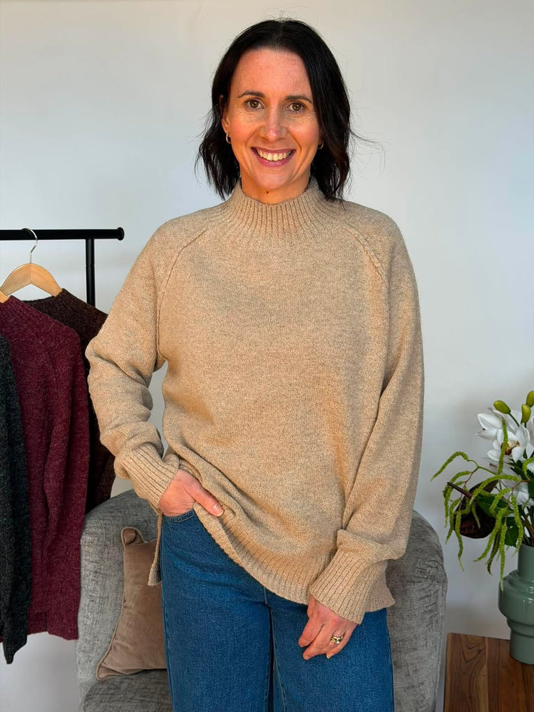 CKM - HIGH NECK KNIT