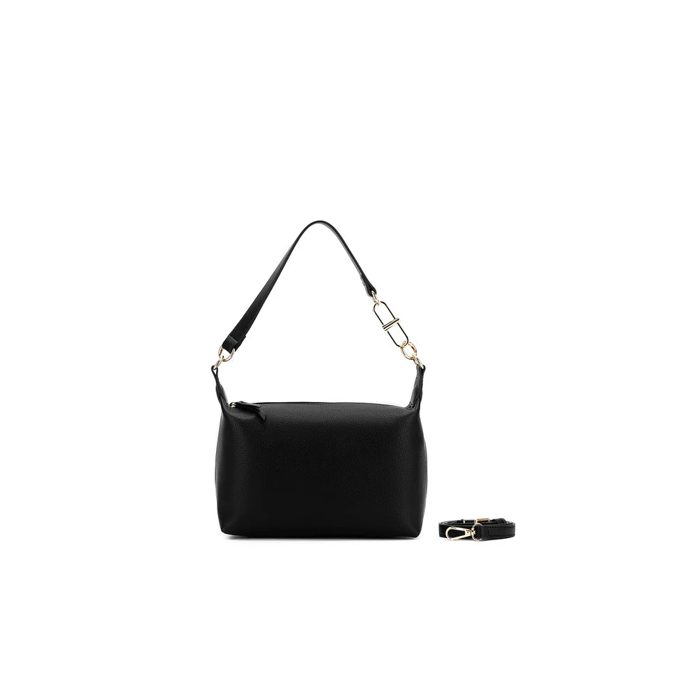 BLACK CAVIAR - ELODIE TOP HANDLE CROSSBODY BAG