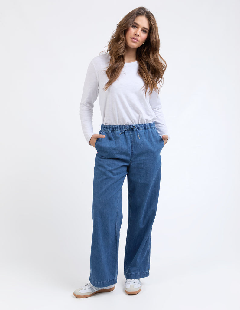 ELM - HELENE ELASTIC WAIST DENIM PANT