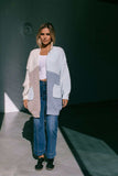 MIRACLE - COLOUR BLOCK CHUNKY KNIT CARDI