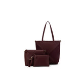 BLACK CAVIAR - RENEE 3 PIECE SUEDETTE HANDBAG