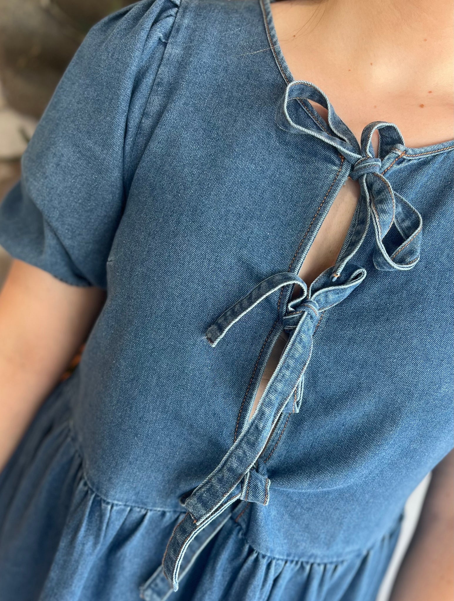 SWEET POT - DENIM DRESS