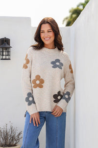 MISS MARLOW - DAISY MOCK TURTLE SLOUCH KNIT