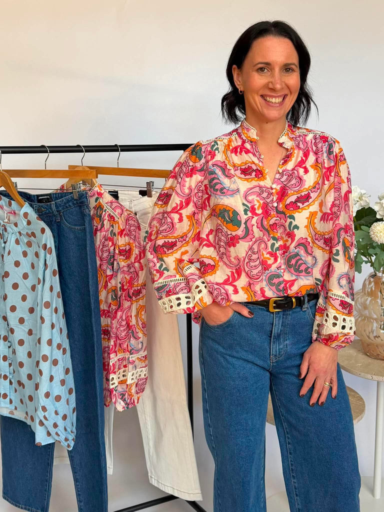 PINK DIAMOND - FLORAL SHIRT