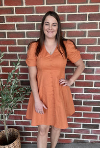 SASS - MARNIE BUTTON THROUGH MINI DRESS