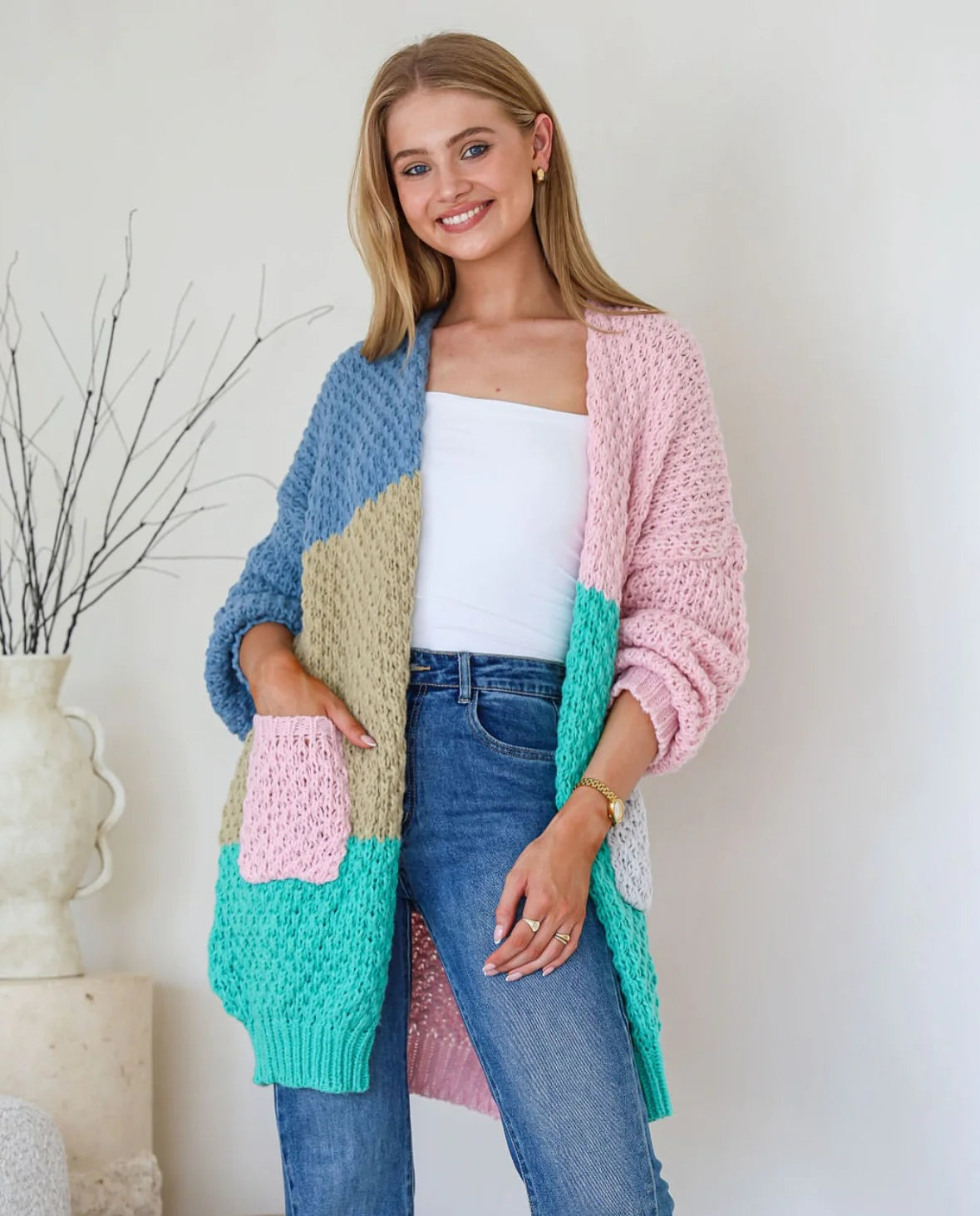 MIRACLE - PATCHWORK HALLE LONG CARDI