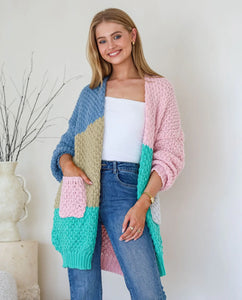 MIRACLE - PATCHWORK HALLE LONG CARDI