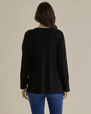 BETTY BASICS - HENDRIX RIBBED LONG SLEEVE TEE