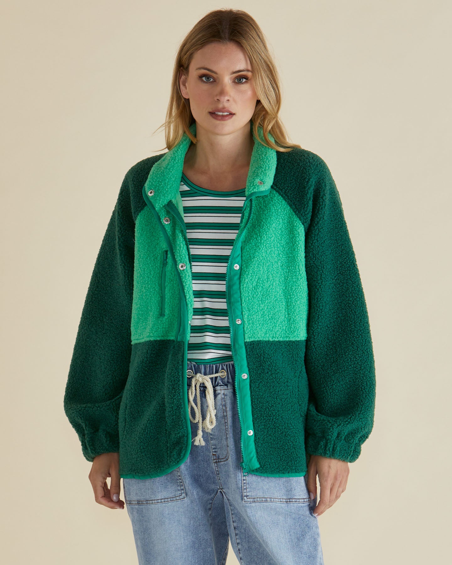 BETTY BASICS - FRANKLIN FLEECY JACKET