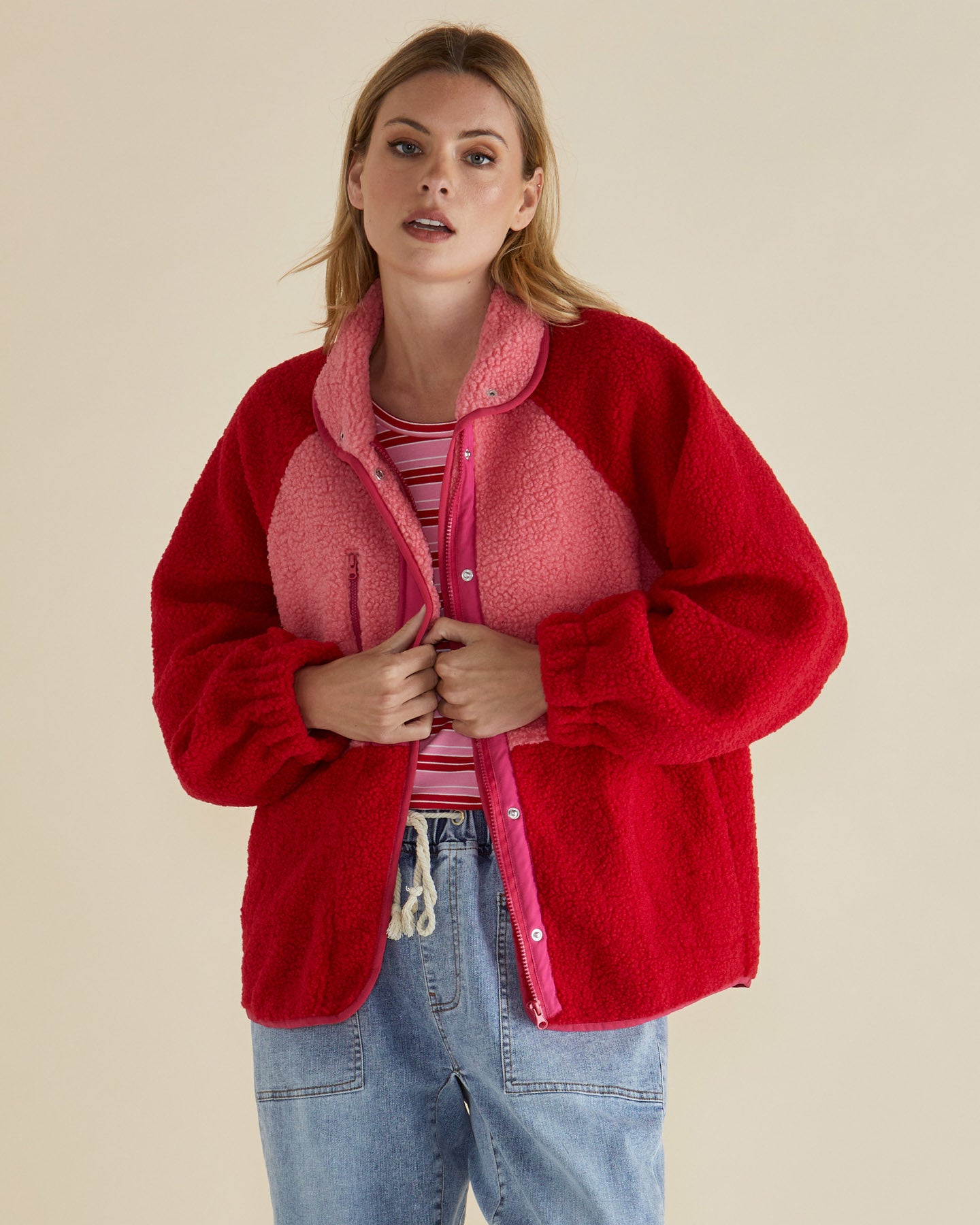 BETTY BASICS - FRANKLIN FLEECY JACKET
