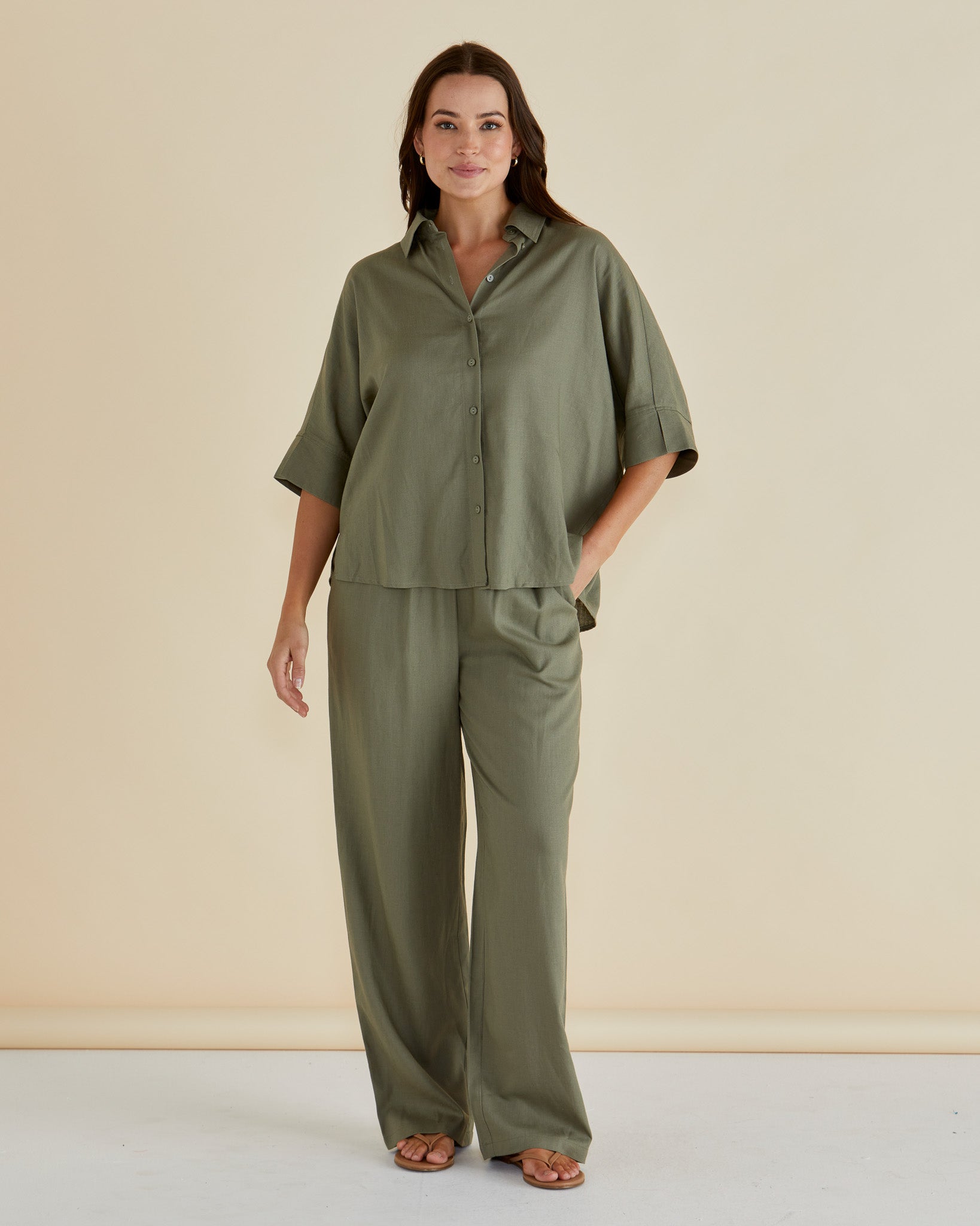 BETTY BASICS - LYNWOOD LINEN SHIRT