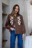 WHITE POETRY - PATCHWORK EMBROIDERY BLOUSE