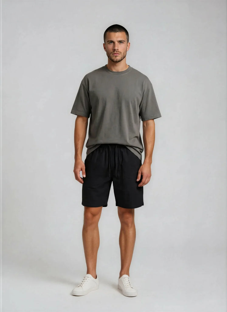 BLACK WOOD - ZIGGY LINEN SHORTS