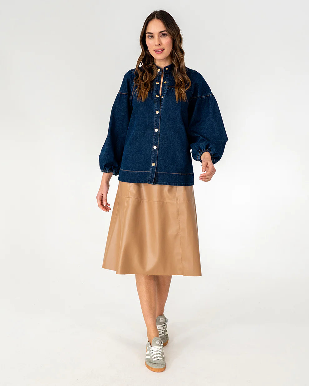 ELMS + KING - BERKELEY DENIM BLOUSE
