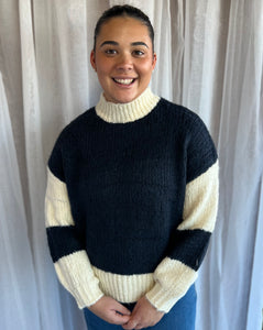 EBBY & I - NINA TWO TONES SWEATER