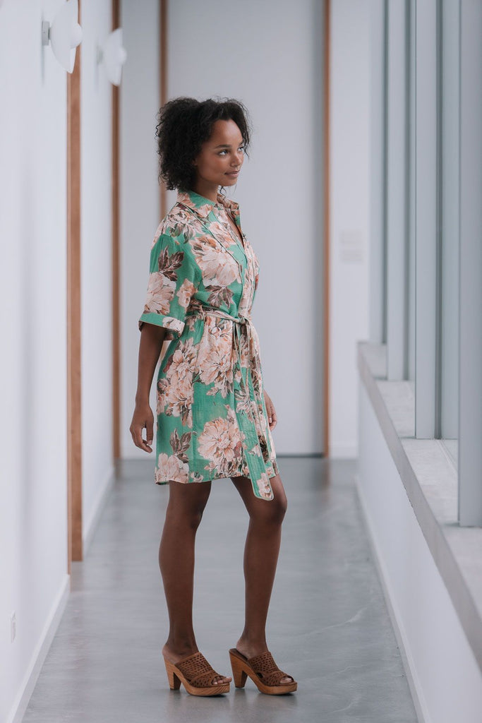 MIRACLE - PARISIAN FLOWER SHIRT DRESS