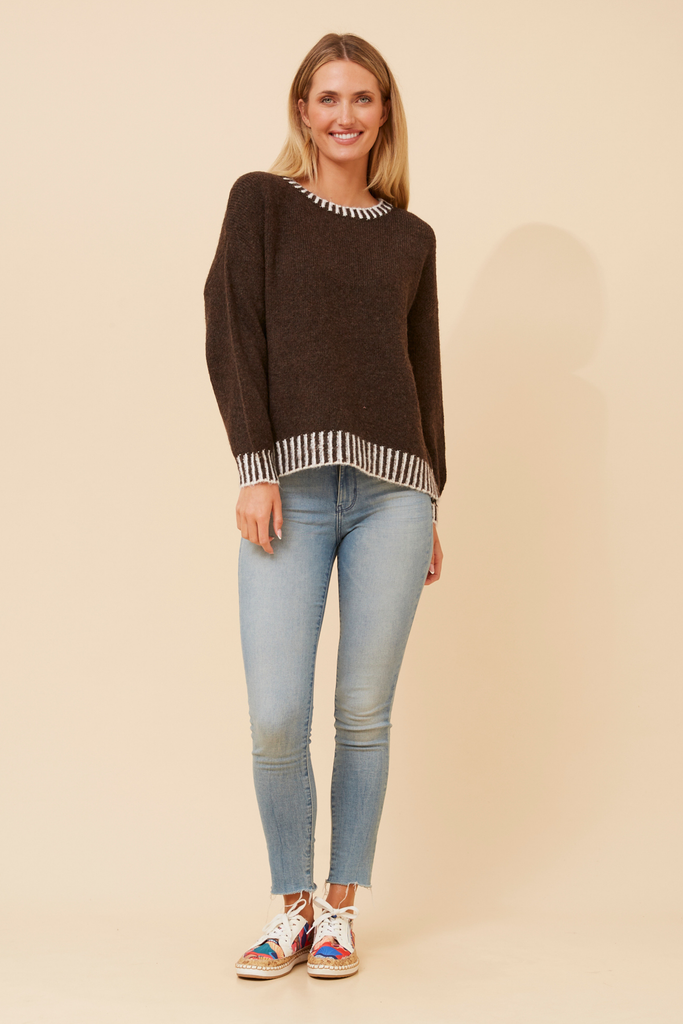 CKM - CONTRAST TRIM DETAIL PULLOVER