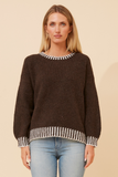 CKM - CONTRAST TRIM DETAIL PULLOVER