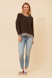 CKM - CONTRAST TRIM DETAIL PULLOVER