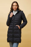 CKM - LONGLINE PUFFER COAT WITH HOOD