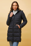 CKM - LONGLINE PUFFER COAT WITH HOOD