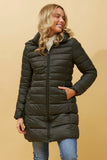 CKM - LONGLINE PUFFER COAT WITH HOOD