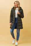 CKM - LONGLINE PUFFER COAT WITH HOOD