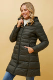CKM - LONGLINE PUFFER COAT WITH HOOD