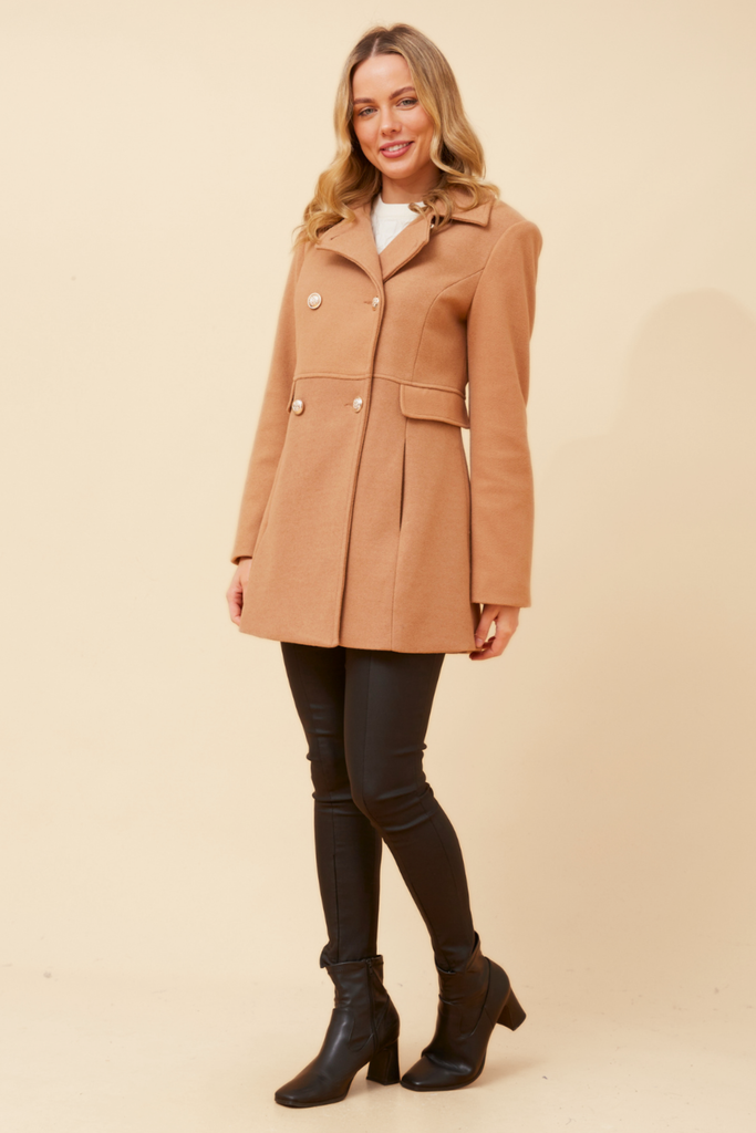 CKM - COAT WITH GOLD BUTTONS