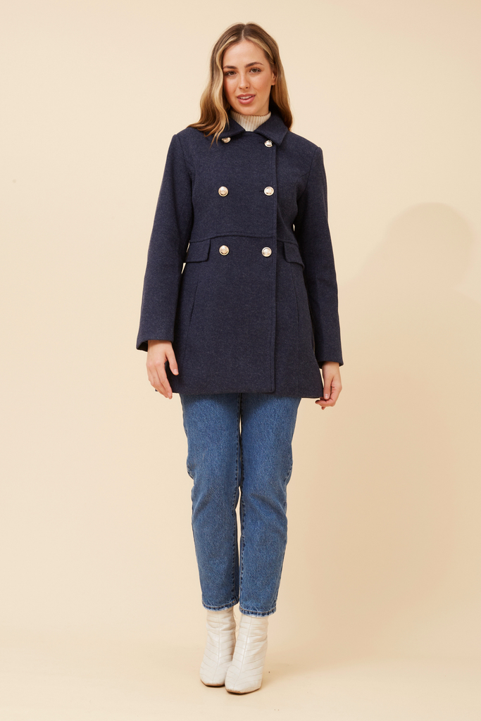 CKM - COAT WITH GOLD BUTTONS