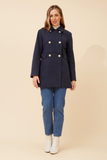 CKM - COAT WITH GOLD BUTTONS