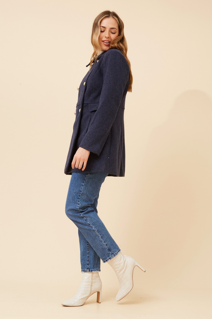 CKM - COAT WITH GOLD BUTTONS