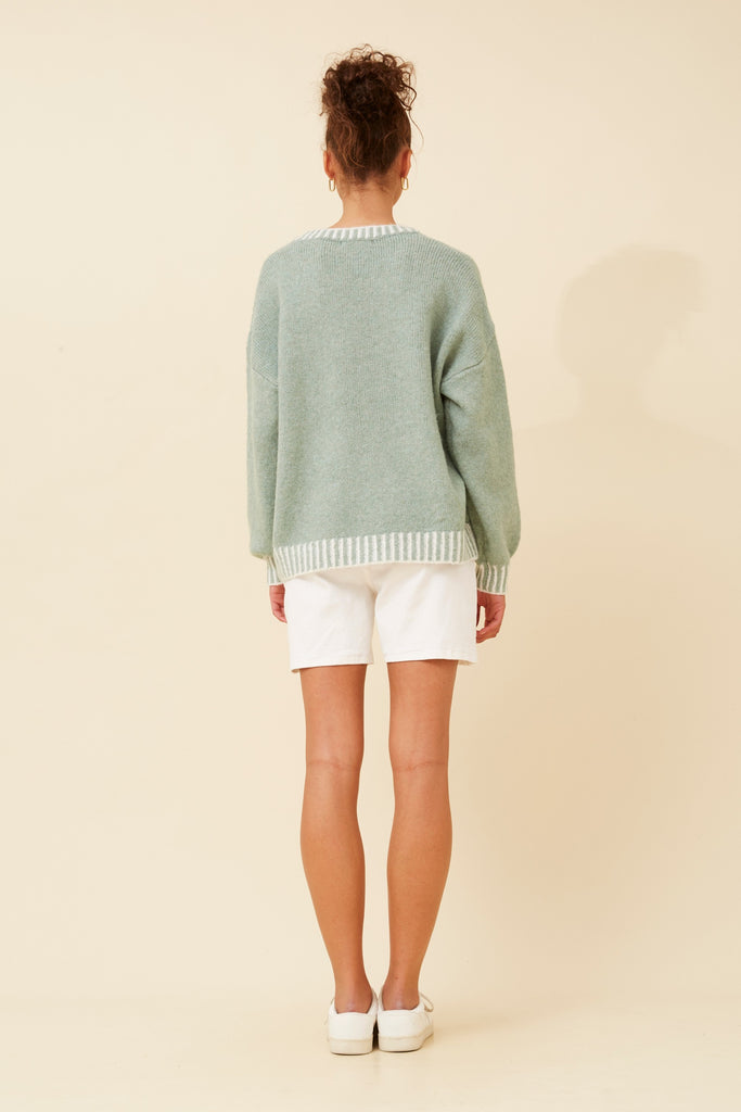 CKM - CONTRAST TRIM DETAIL PULLOVER