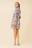CKM - 3/4 SLEEVE BUTTON THROUGH SHIRT DRESS