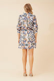 CKM - 3/4 SLEEVE BUTTON THROUGH SHIRT DRESS