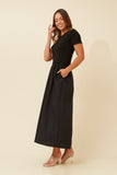 CKM - SHORT SLEEVE MIDI DRESS