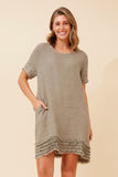 CKM - SHORT SLEEVE FRILL DRESS