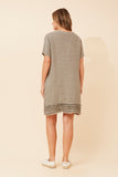 CKM - SHORT SLEEVE FRILL DRESS