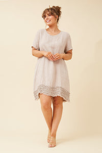 CKM - SHORT SLEEVE FRILL DRESS