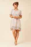 CKM - SHORT SLEEVE FRILL DRESS